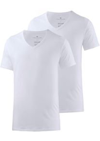 Tom Tailor, Herren T-Shirt , Weiß