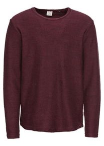 Jack & Jones JACK & JONES, Herren Pullover 'JORVISIGI SWEAT CREW NECK', Weinrot