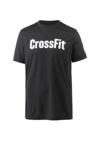 Reebok, Herren Funktionsshirt 'Crossfit FEF', Schwarz / Wei&szlig;