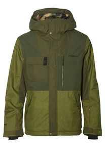 O`Neill O'NEILL, Herren Snowboardjacke 'Hybrid Utility', Oliv / Hellgrün