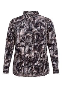 Only Carmakoma, Damen Hemd, Nachtblau / Hellpink