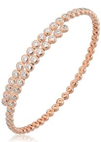 Firetti, Damen Armreif, Rosegold / Transparent