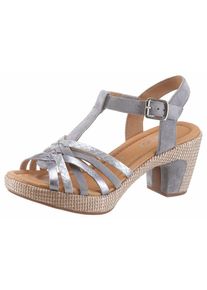 Gabor, Damen Sandalette, Taubenblau / Hellbraun