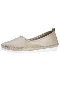 Andrea Conti, Damen Slipper, Dunkelbeige