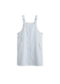 Mango, Damen Kleid 'Squirrel-H', Blau / Weißmeliert