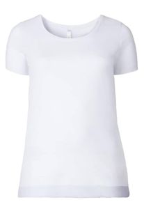 sheego Basic, Damen T-Shirt, Wei&szlig;