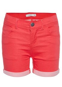 name it, M&auml;dchen Shorts, Hellrot
