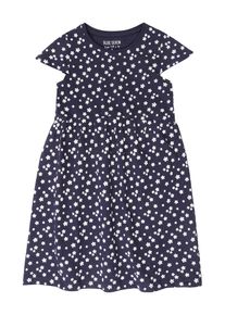 Blue Seven, Mädchen Kleid, Dunkelblau / Weiß
