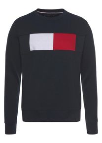 Tommy Hilfiger, Herren Sweatshirt, Kobaltblau / Rot / Wei&szlig;
