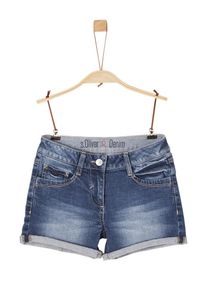 s.Oliver Junior, Mädchen Shorts 'Suri', Blue Denim