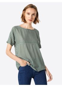 Jacqueline de Yong, Damen Blusenshirt in Streifenoptik, Grün / Weiß
