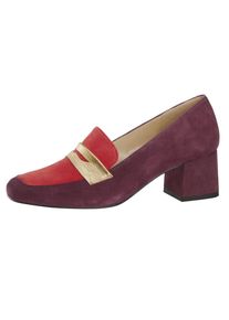 Heine, Damen Pumps, Gold / Beere / Cranberry