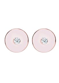 Diamore, Damen Ohrringe, Rosegold / Transparent