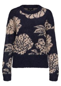Selected Femme, Damen Strickpullover, Beige / Navy