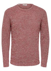 Selected Homme, Herren Pullover 'Slhvctor noos', Beige / Pastellrot