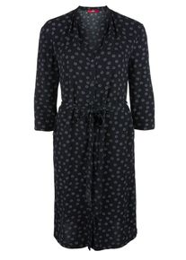 s.Oliver RED LABEL, Damen Kleid, Grau / Dunkellila / Schwarz