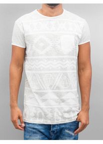 Just Rhyse, Herren Rundhals-Shirt 'Penguin', Weiß