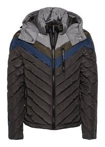 Superdry, Herren Jacke 'ULTRA CHEVRON FUJI', Grau / Dunkelgrün