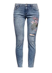 Q/S Designed By, Damen Embroidery-Denim, Hellblau