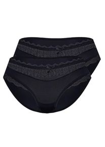 Sassa Mode Sassa, Damen Slip 'FANCY LACE', Schwarz