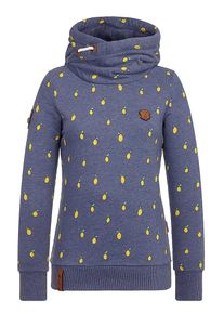 Naketano, Damen Sweatshirt 'I Miss My Friend', Marine / Gelb