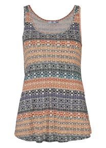 AJC, Damen Tanktop mit Ethno Druck, bunt