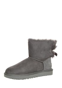 UGG Australia UGG, Damen Boots mit Fell-F&uuml;tterung 'Mini Bailey Bow II', Grau