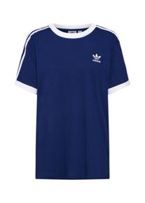 adidas originals, Damen T-Shirt '3 Stripes', Blau / Weiß