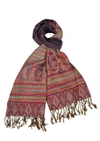 Silvio Tossi, Damen Schal, Hellblau / Grün / Beere / Helllila / Pink / Eosin