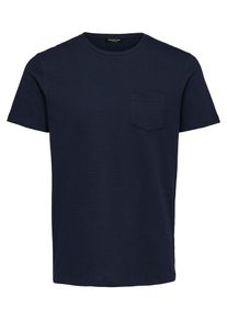 Selected Homme, Herren T-Shirt, Nachtblau