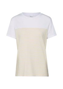 BOSS, Damen Shirt 'Tefresh', Gelb / Weiß