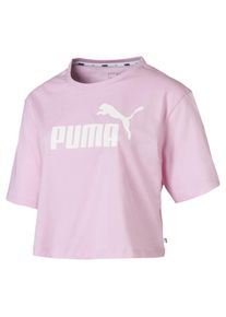 Puma, Damen Shirt 'Elevated Ess', Rosa / Wei&szlig;