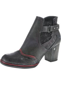 Mustang, Damen Stiefeletten, Graphit / Rot