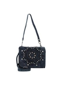 Campomaggi, Damen Mini Bag Schultertasche 'Serenoa' Leder 18 cm, Navy