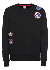 Jack & Jones JACK & JONES, Herren Sweatshirt 'Nasa', Schwarz