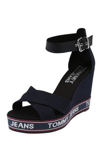 Tommy Jeans, Damen Sandalen 'LUNA 14D1', Blau / Schwarz
