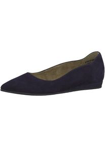 Tamaris, Damen Slipper 'Ballerina mit kleinem Wedge', Navy
