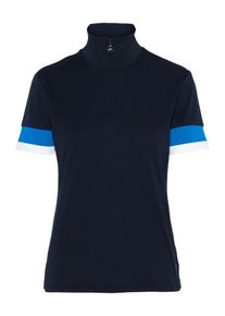 J. Lindeberg J.Lindeberg, Damen Kurzarmhemd 'W Bella', Blau / Navy / Weiß