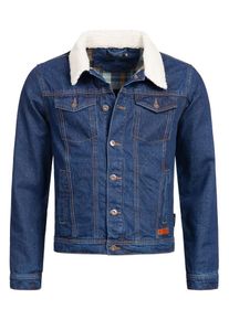 INDICODE JEANS, Herren Jacke ' Jean ', Beige / Blau