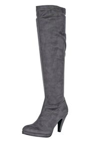 Heine, Damen Langschaftstiefel, Grau