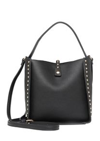 Pieces, Damen Tasche 'PENNY BUCKET BAG', Schwarz