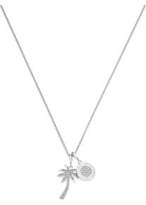 JETTE, Damen Kette, Silber / Weiß