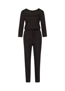 Tom Tailor Denim, Damen Jumpsuit mit Spitze, Schwarz