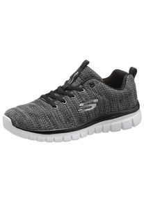 Skechers, Damen Sneaker 'Graceful - Twisted Fortune', Grau / Schwarz