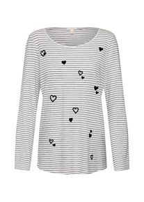 Esprit, Damen Shirt, Schwarz / Offwhite