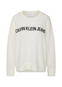 Calvin Klein Jeans, Damen Pullover, Schwarz / Wei&szlig;