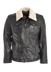 Mustang, Herren Lederjacke 'Kensington', Schwarz