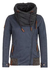 Naketano, Damen Jacket 'Diese Ominöse Möse', Blau / Dunkelgrau