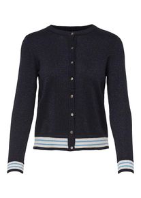 Only, Damen Strickjacke, Navy / Hellblau / Wei&szlig;