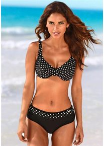 Lascana, Damen Bügel-Bikini, Schwarz / Weiß